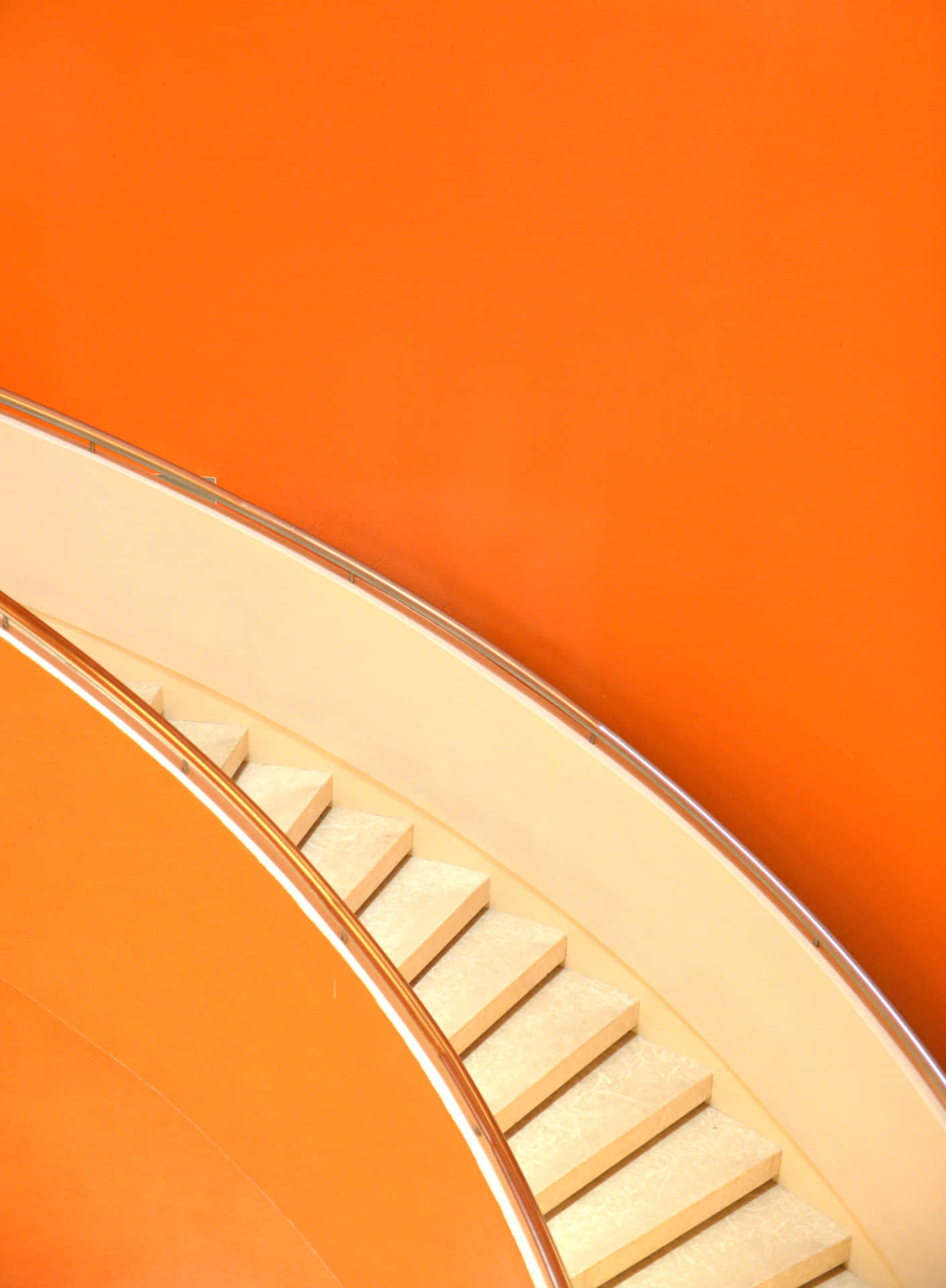Einehelle Und Sonnige Orangefarbene Desktop-hintergrundbild Wallpaper