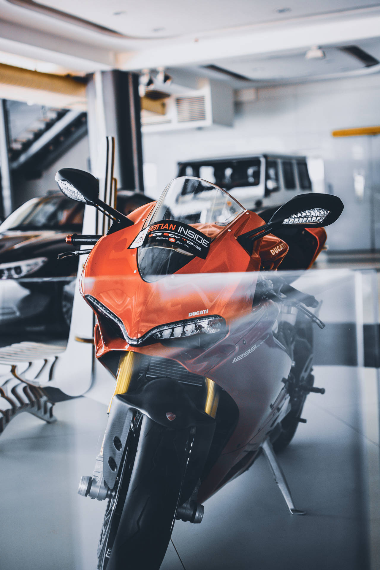 Orange Ducati Cykler Iphone Wallpaper