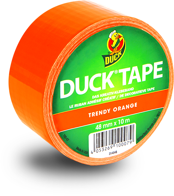 Orange Duck Tape Roll PNG