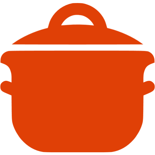 Orange Dutch Oven Icon PNG