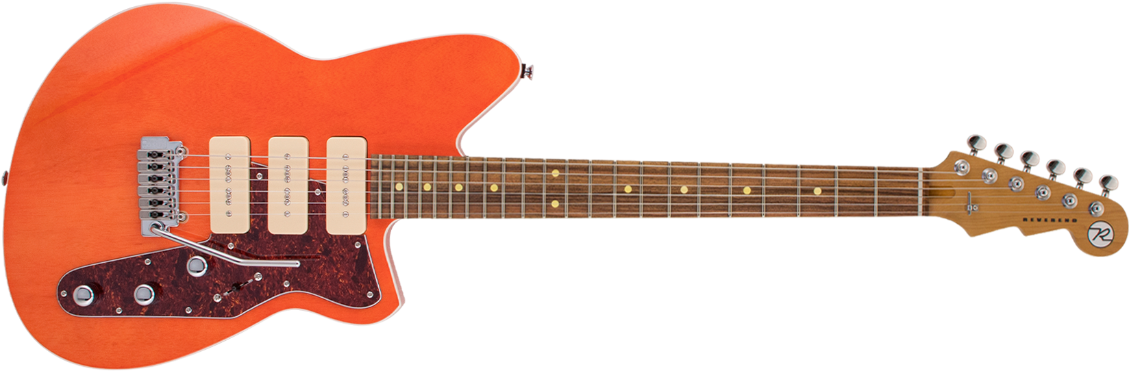 Orange Electric Guitar PNG
