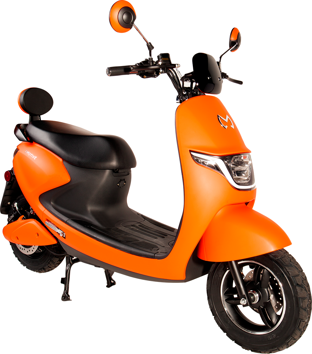 Orange Electric Scooter PNG