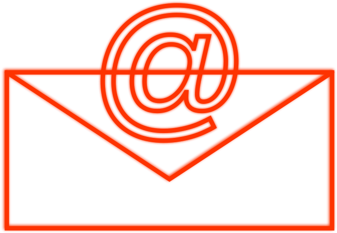 Orange Email Icon Design PNG