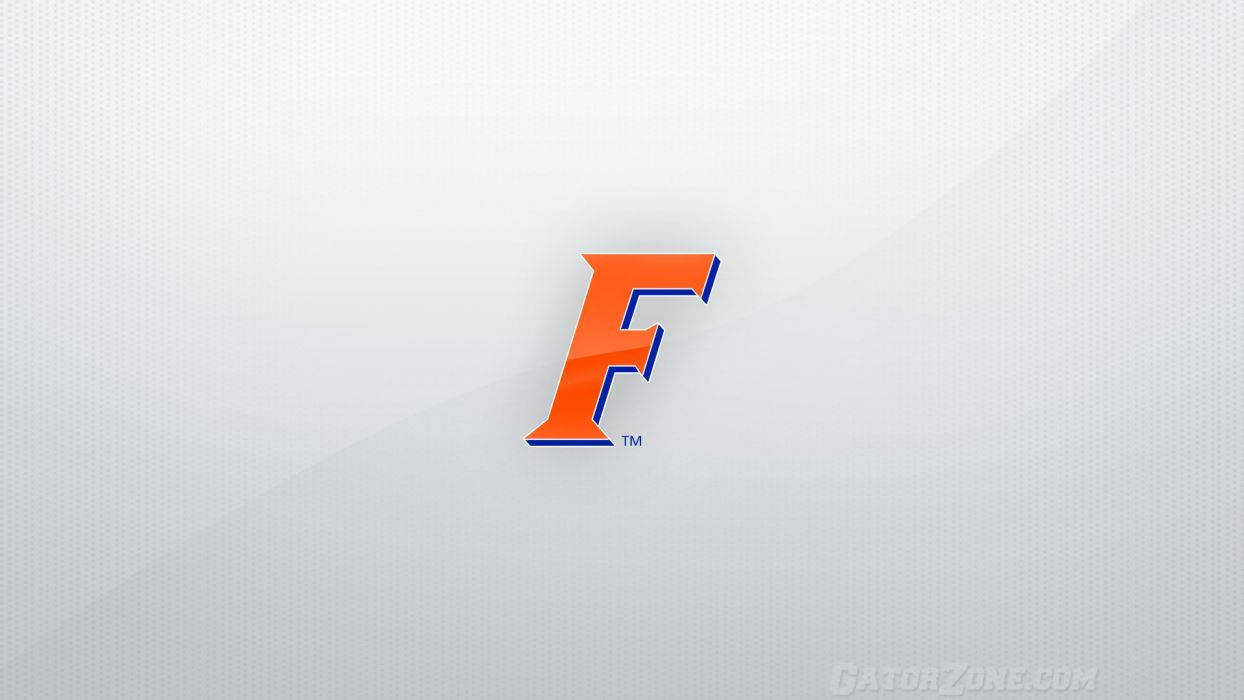 Vibrant Orange Florida Gators Initial Logo Wallpaper