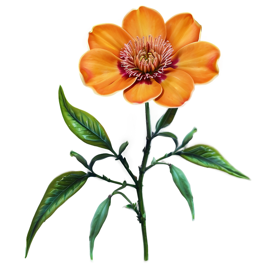 Orange Flower Png Loi PNG