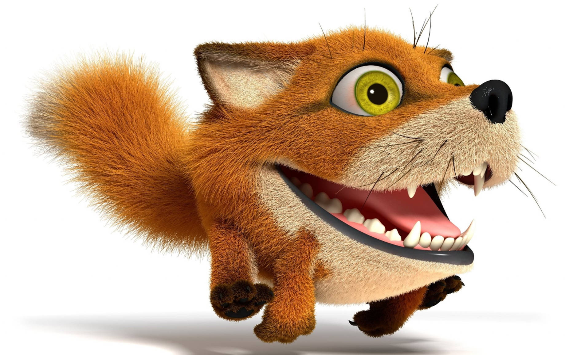 Orange Fox 3d Animation Picture