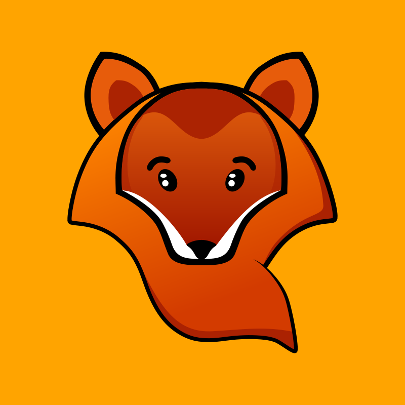 Orange Fox Icon PNG