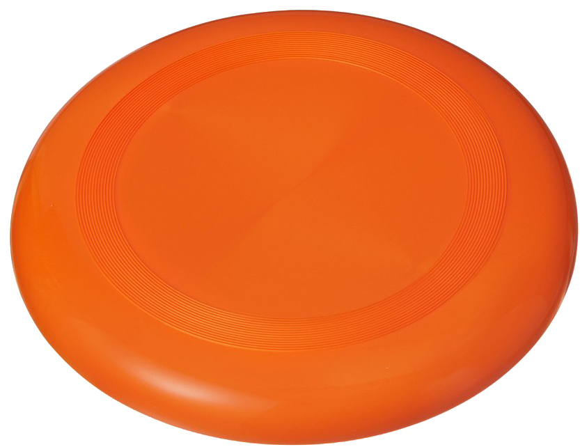 Orange Frisbee Isolated Background PNG