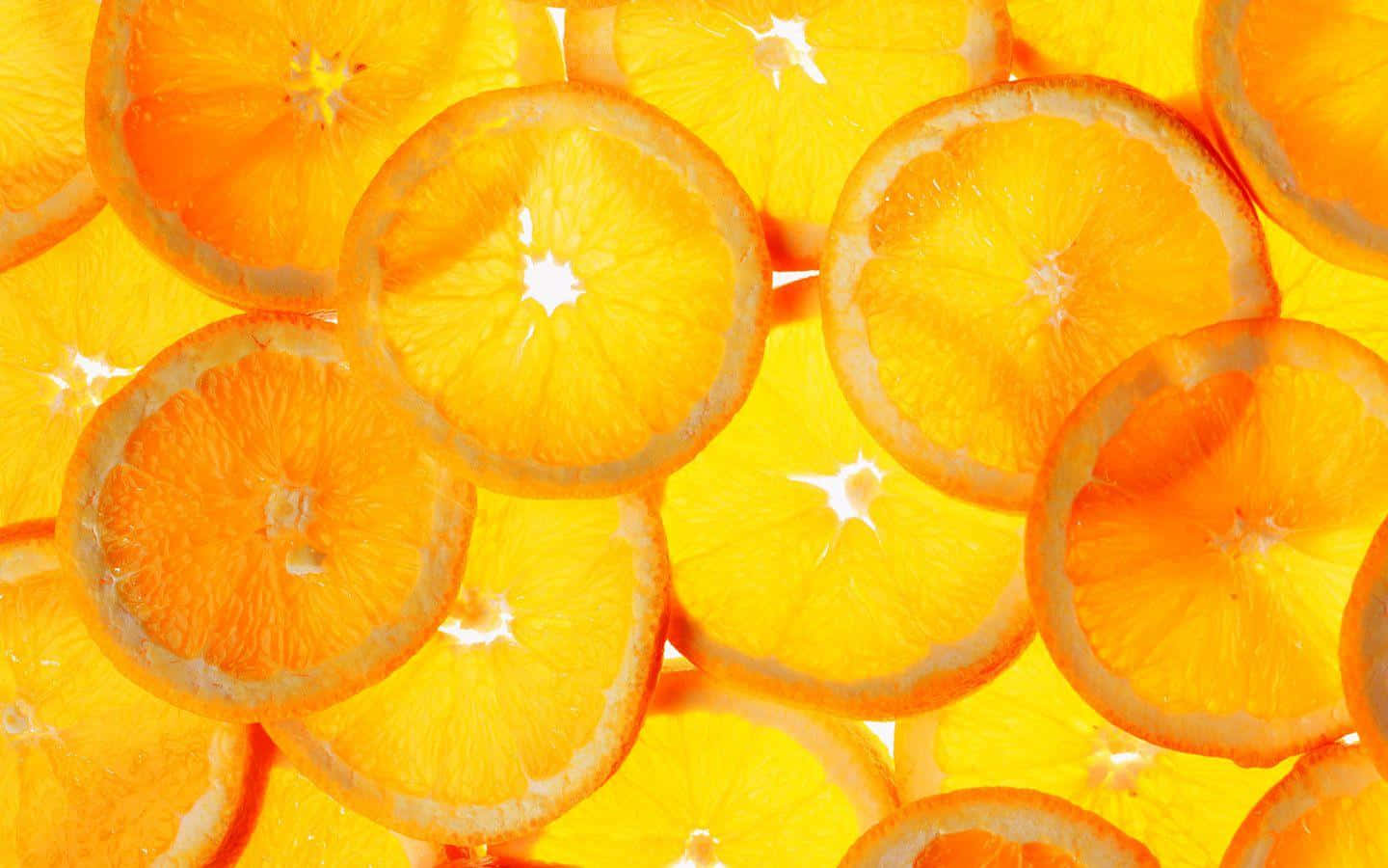 Fresh Orange Fruit on Cutting Board