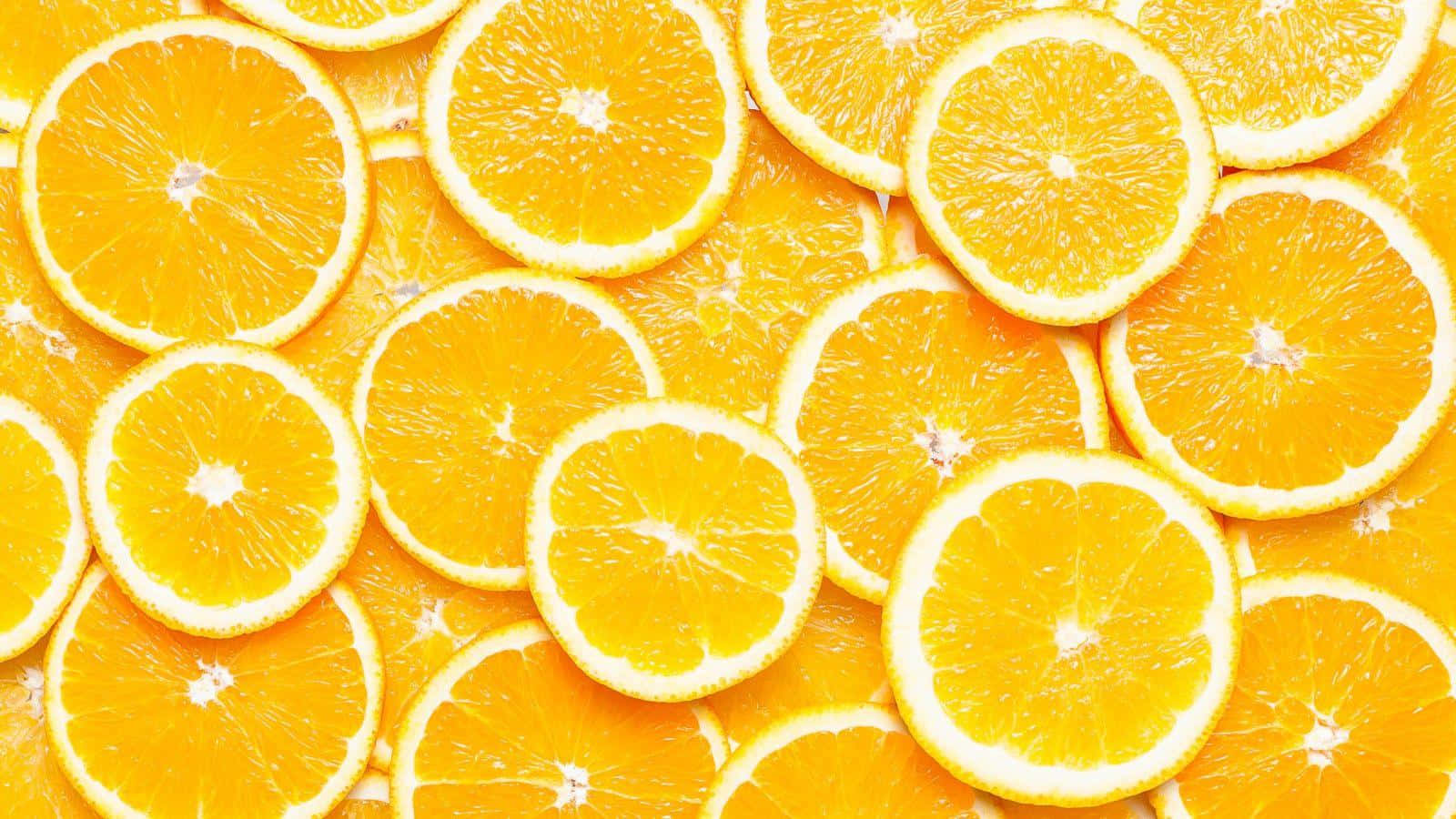 Orangefruit 1600 X 900 Baggrundsbillede.