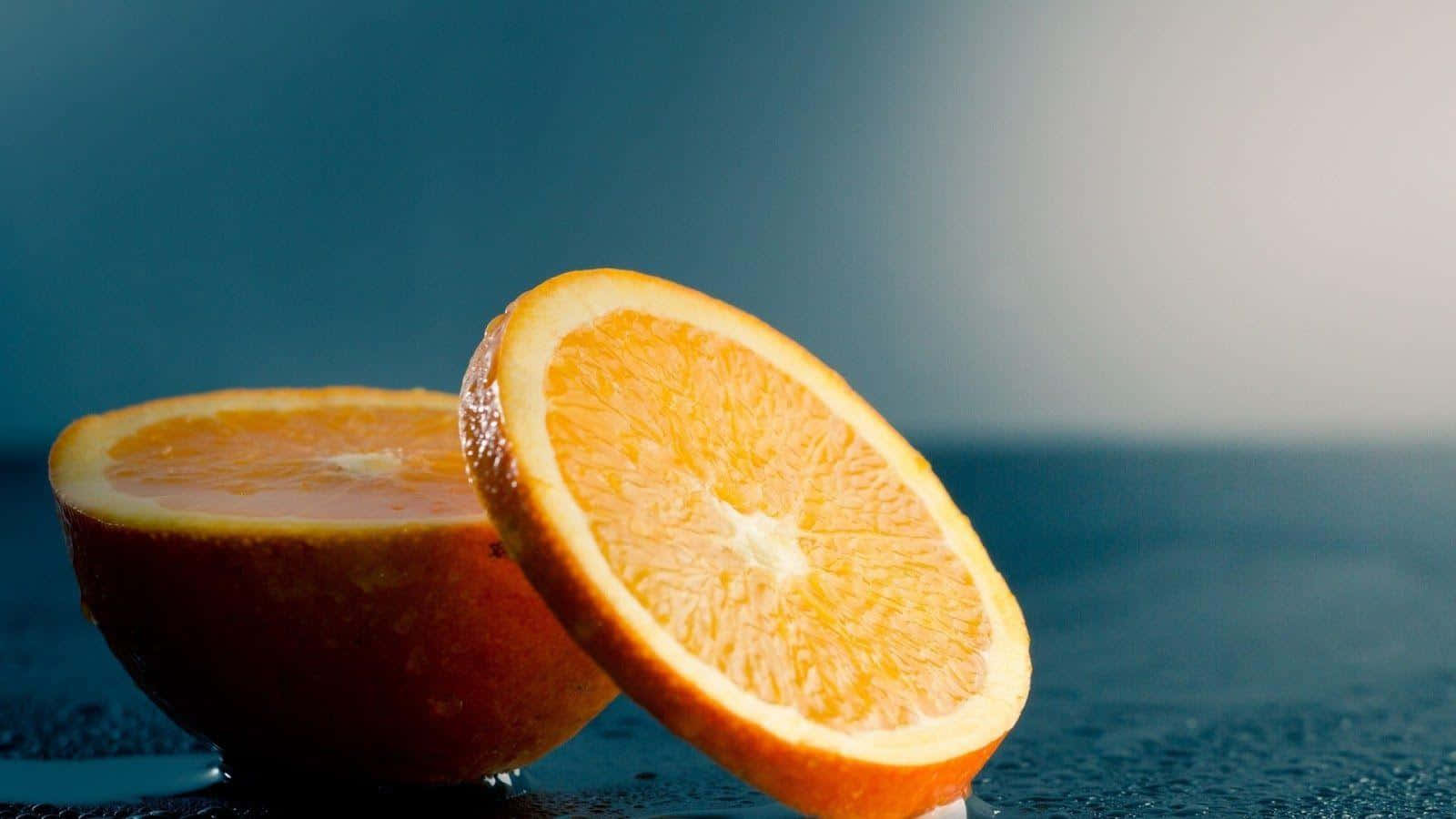 Fresh and Juicy Orange Fruit Wallpaper