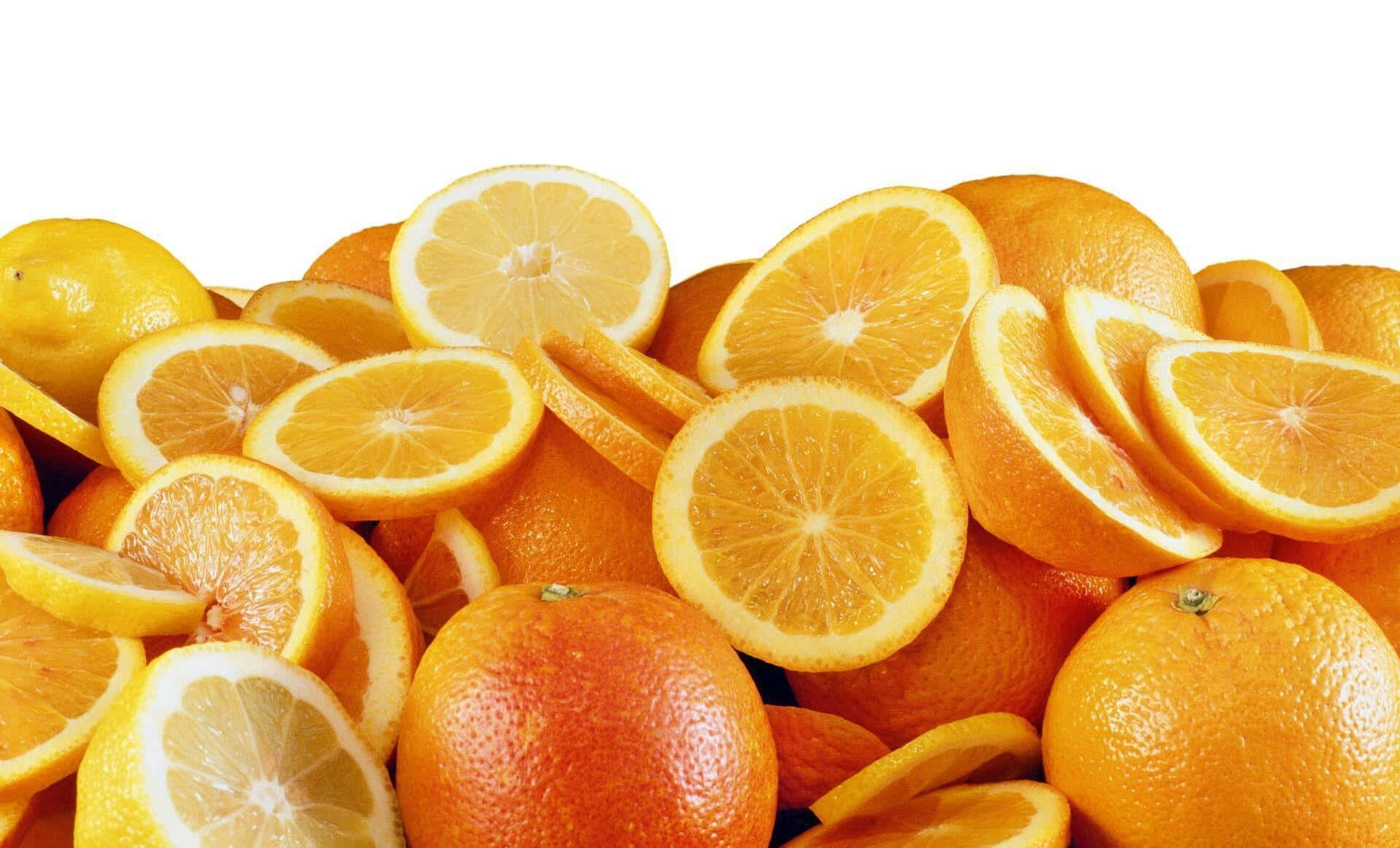 Caption: A Fresh Orange Slice: The Taste of Sunshine