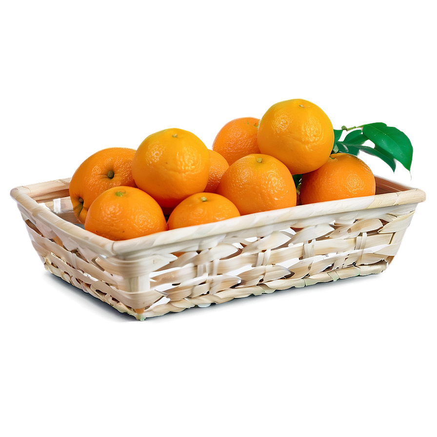 Orange Fruit Basket Png Ued69 PNG