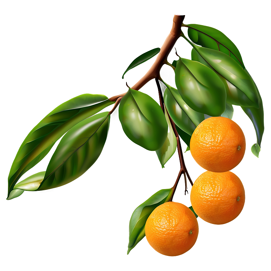 Orange Fruit Branch Png Vio71 PNG