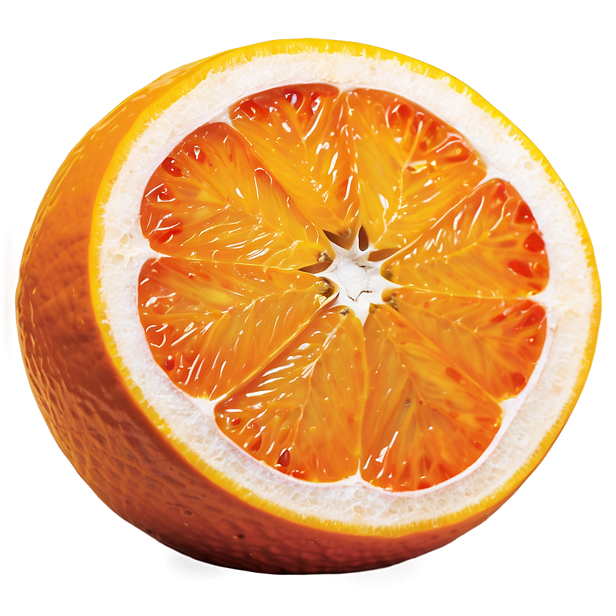 Orange Fruit Cut In Half Png Hxr PNG