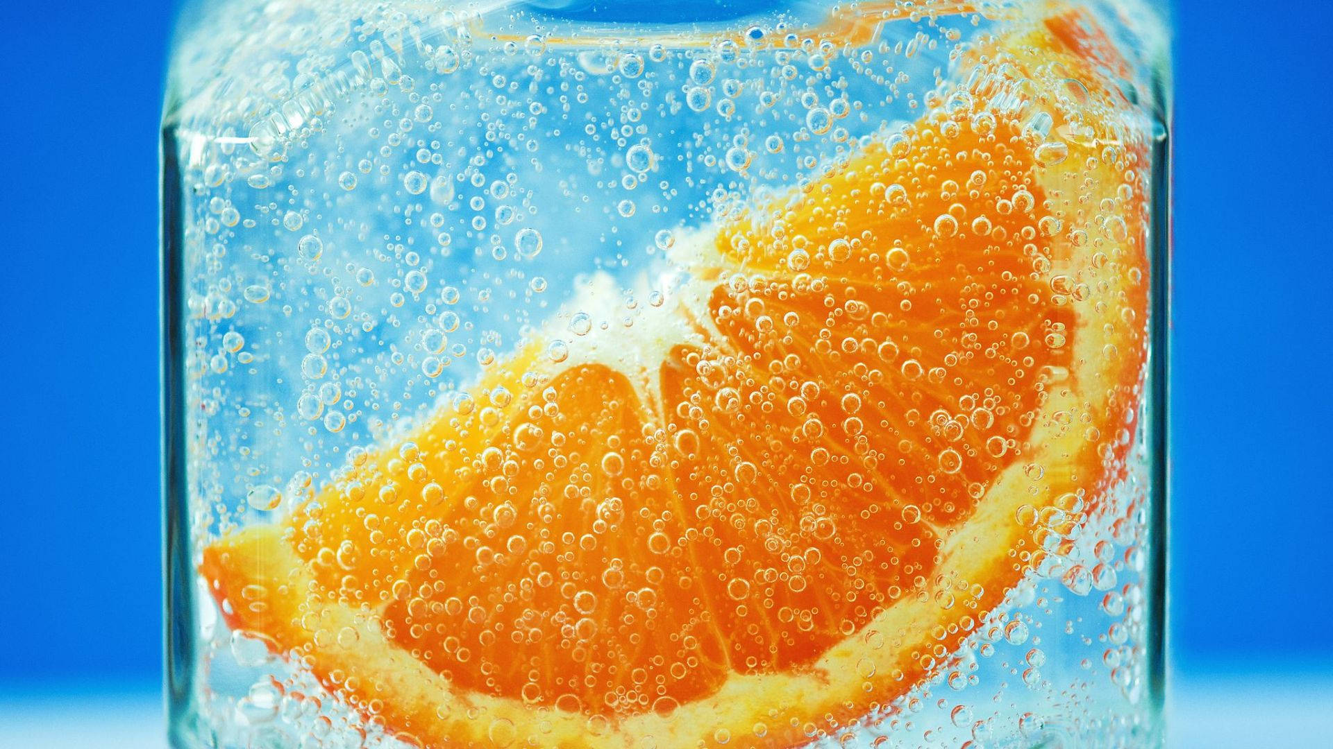 Orange Fruit In Ice