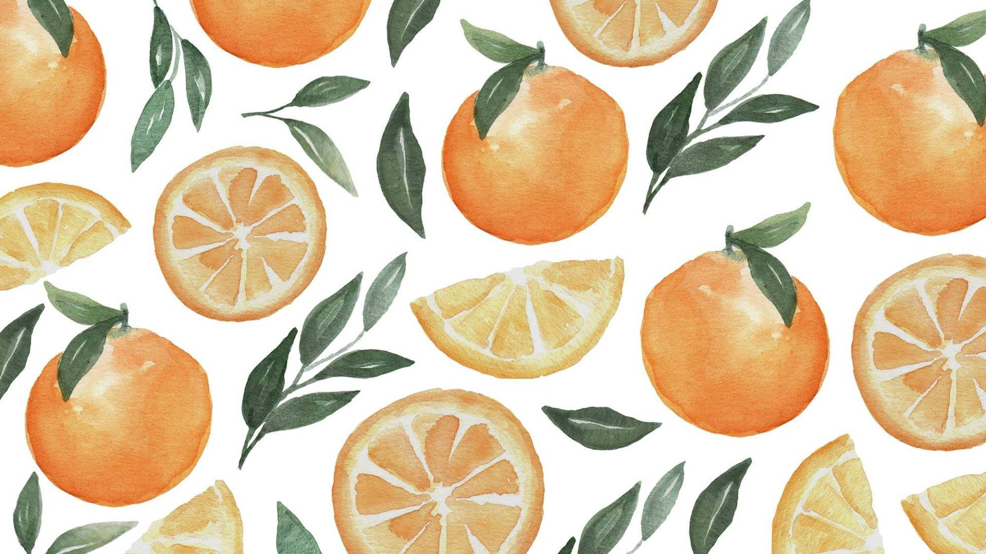 Orange Fruit Painting