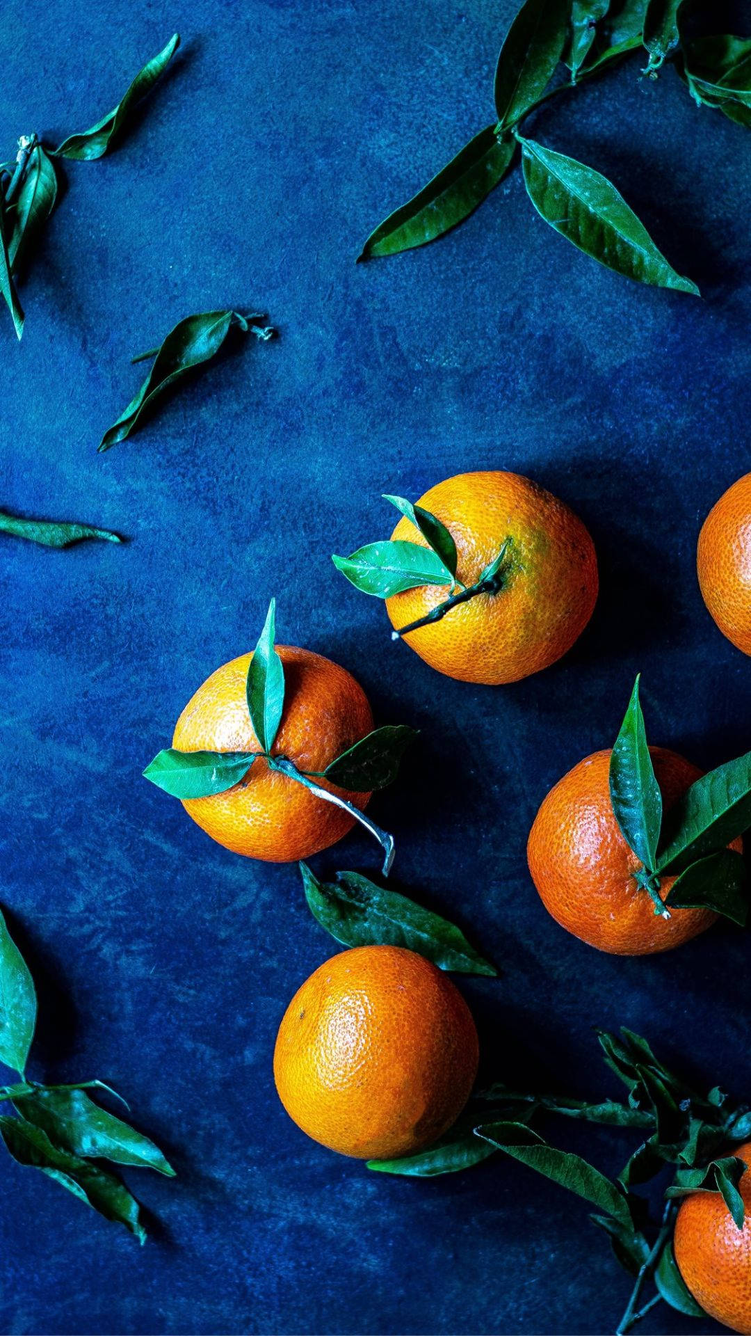 Orange Fruits On Blue Mat