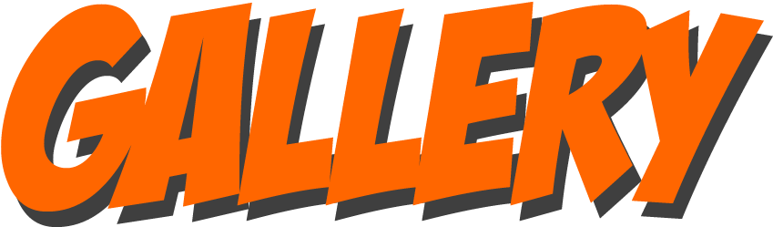 Orange Gallery Text Logo PNG