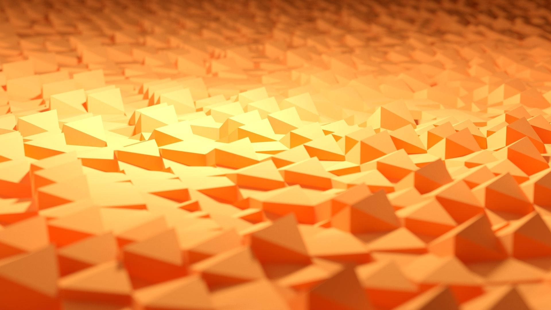 Orange Geometric Shapes Background Wallpaper