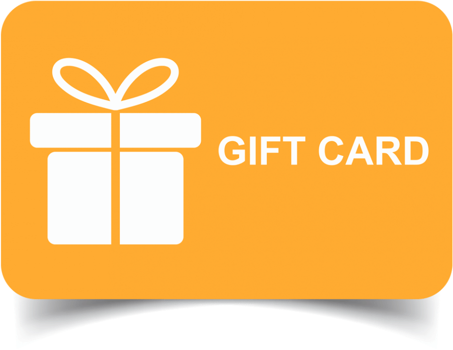 Orange Gift Card Design PNG