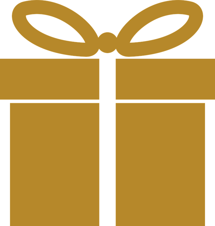 Orange Gift Icon Graphic PNG