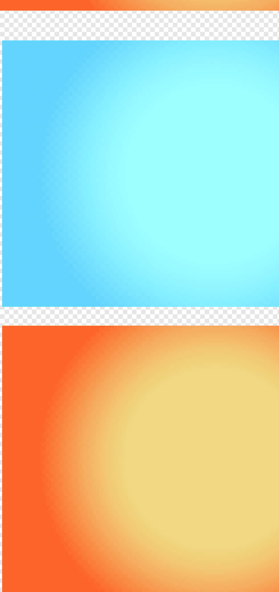 Bright and vibrant orange gradient background