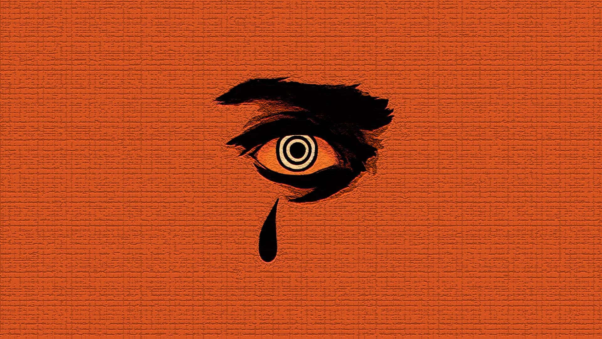 Orange Grunge Eye Artwork Wallpaper