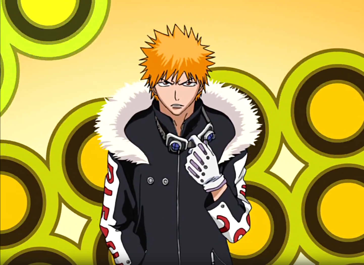 Orange Haired Anime Character Jacket Wallpaper