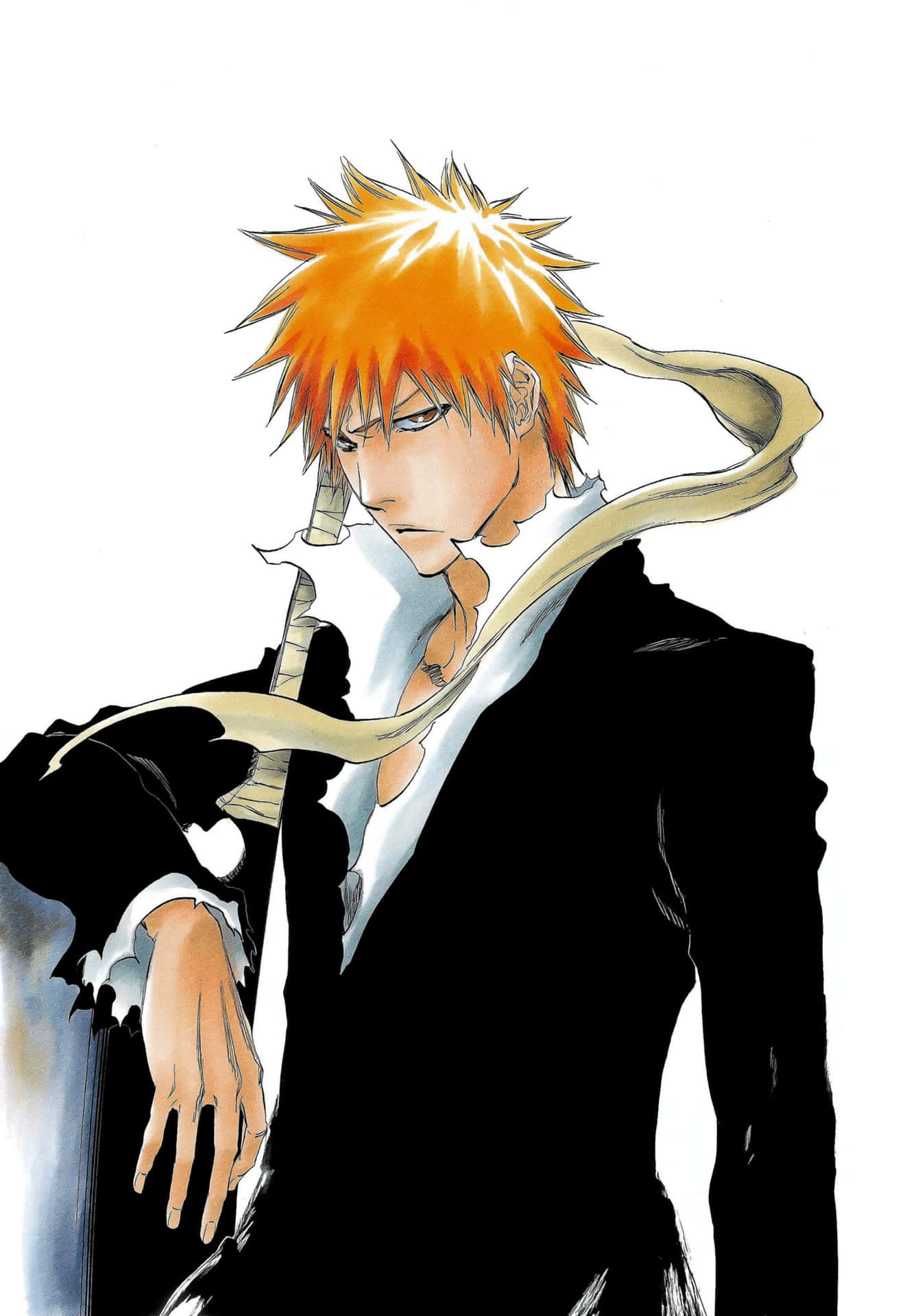 Orange Haired Anime Character Pose Wallpaper