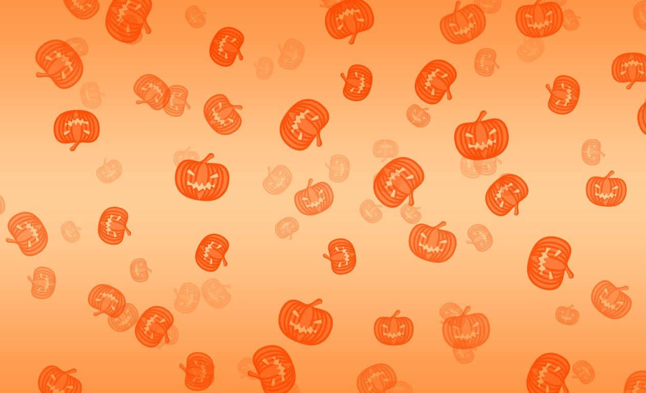 Spooky Orange Halloween Background