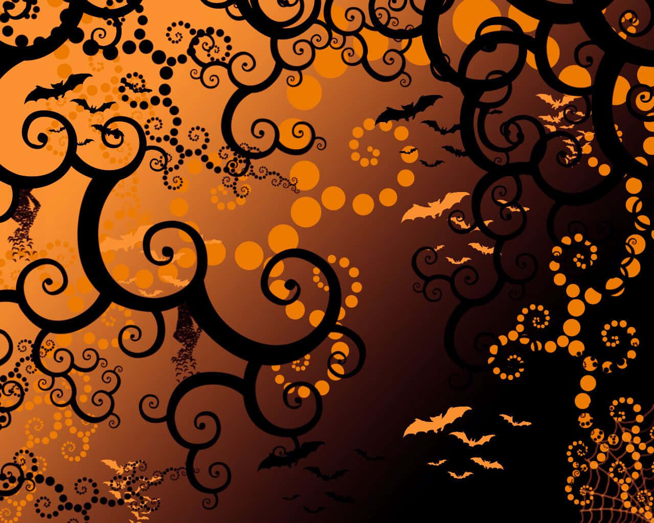 orange and black halloween backgrounds