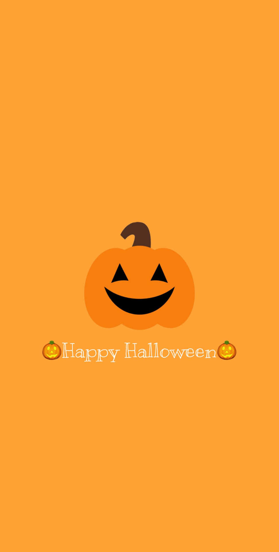 Download Orange Halloween Smiling Jack-o'-lantern Wallpaper ...