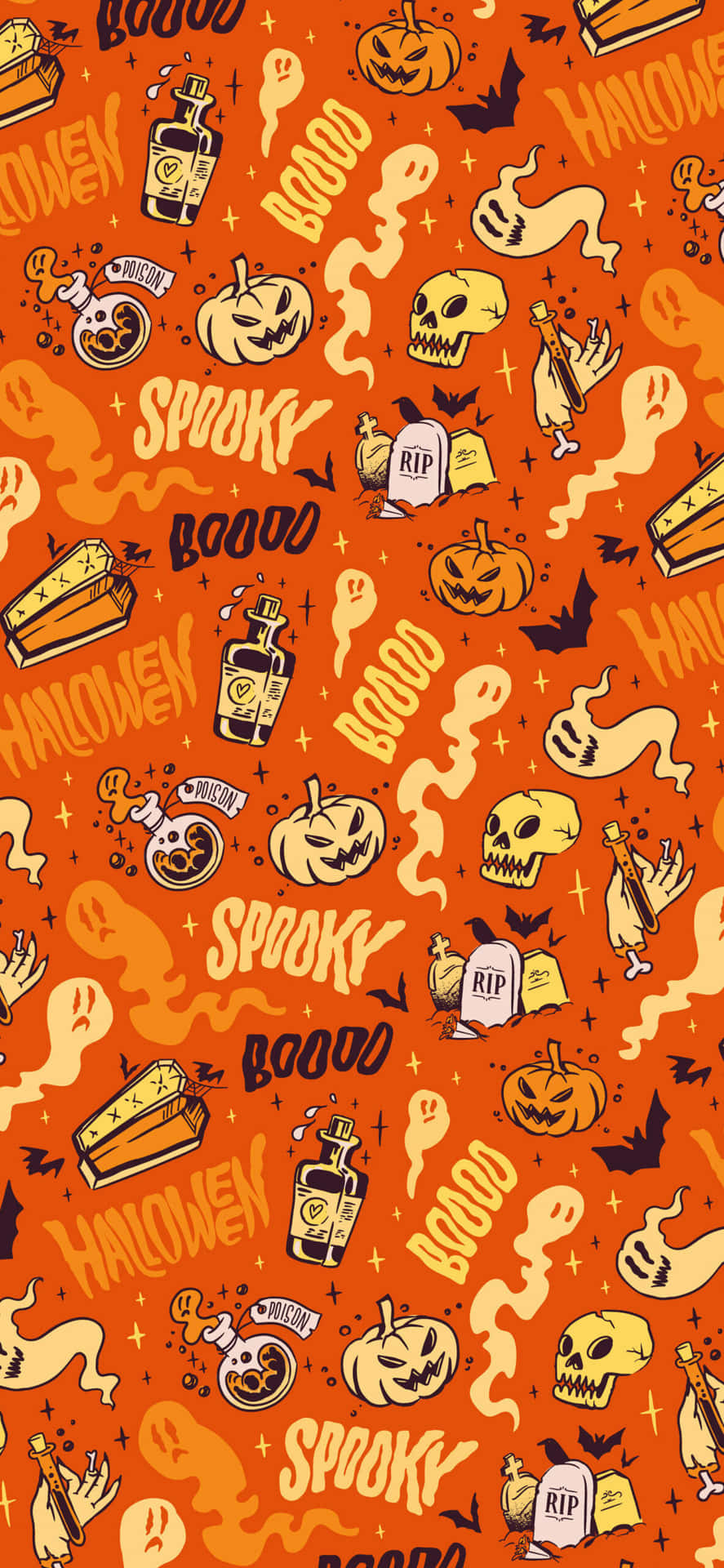 Lassdich Von Orange Halloween In Stimmung Bringen Wallpaper
