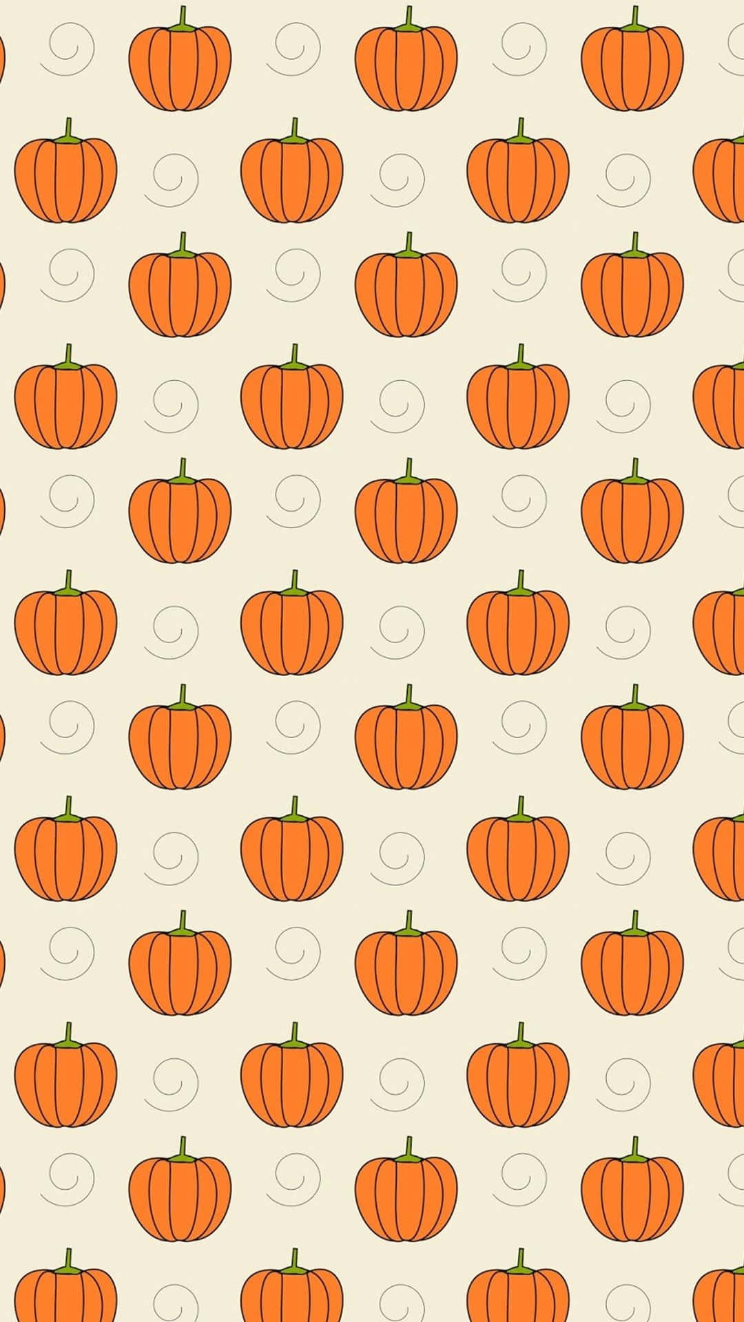 Orange Halloween Pumpkins Art Wallpaper