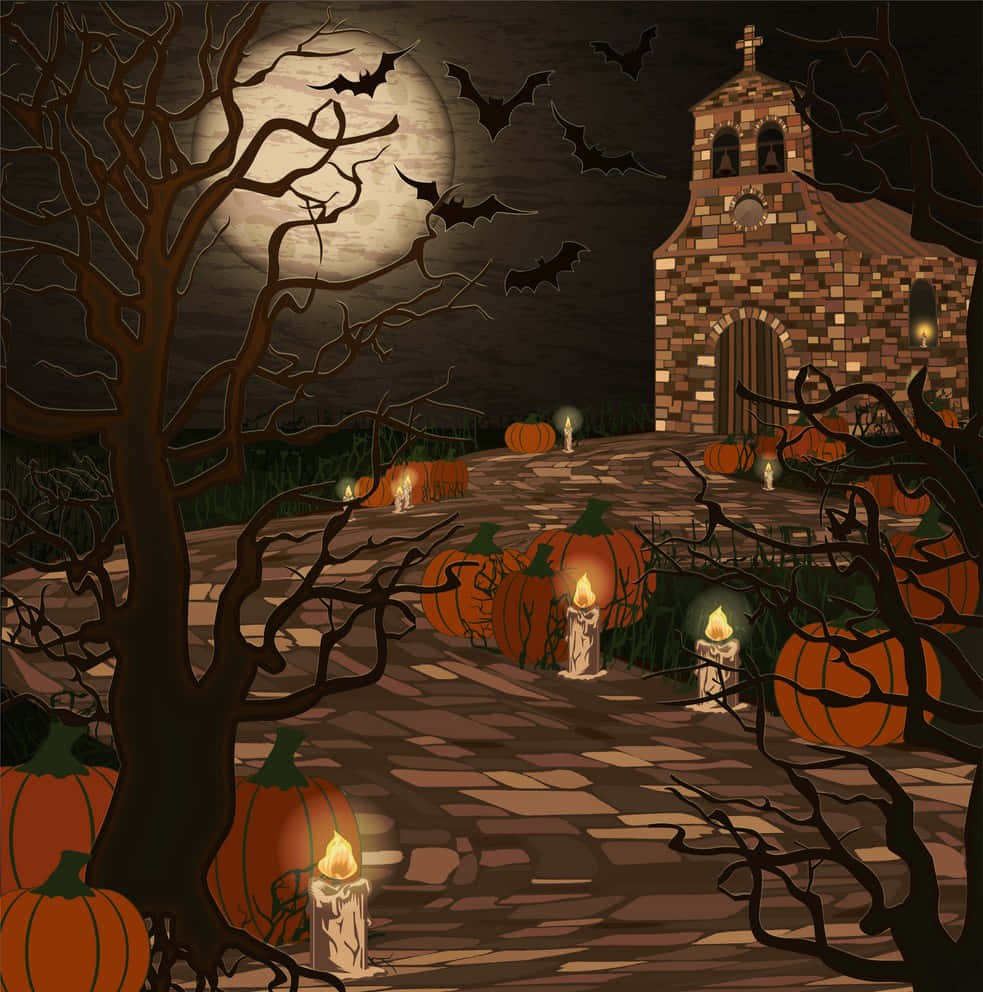 Celebrate Halloween with Some Orange-Themed Fun Wallpaper