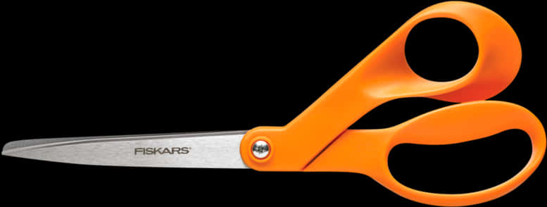 Orange Handled Fiskars Scissors PNG
