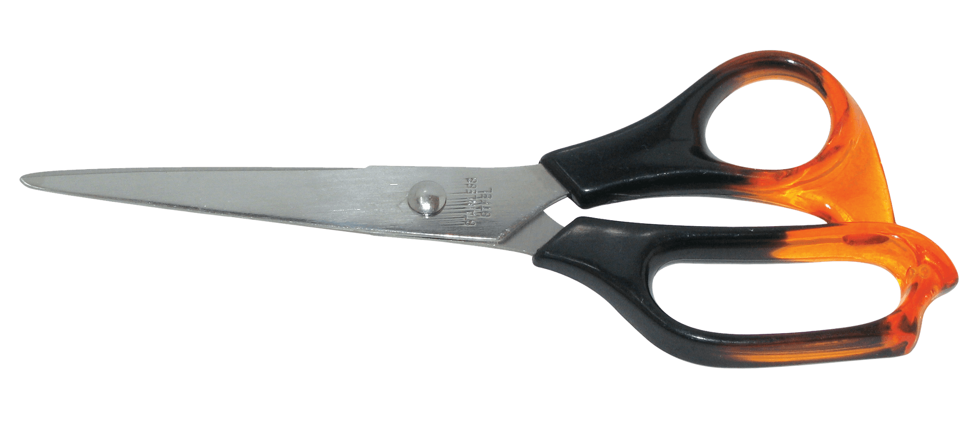 Orange Handled Scissors PNG