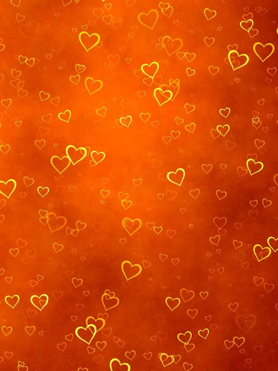 Corazónvibrante Naranja. Fondo de pantalla