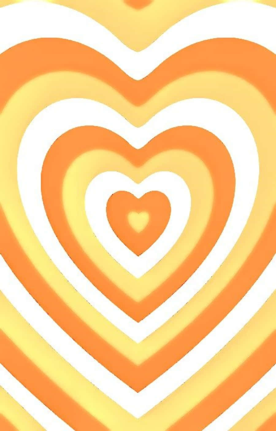 Vibrant Orange Heart Wallpaper