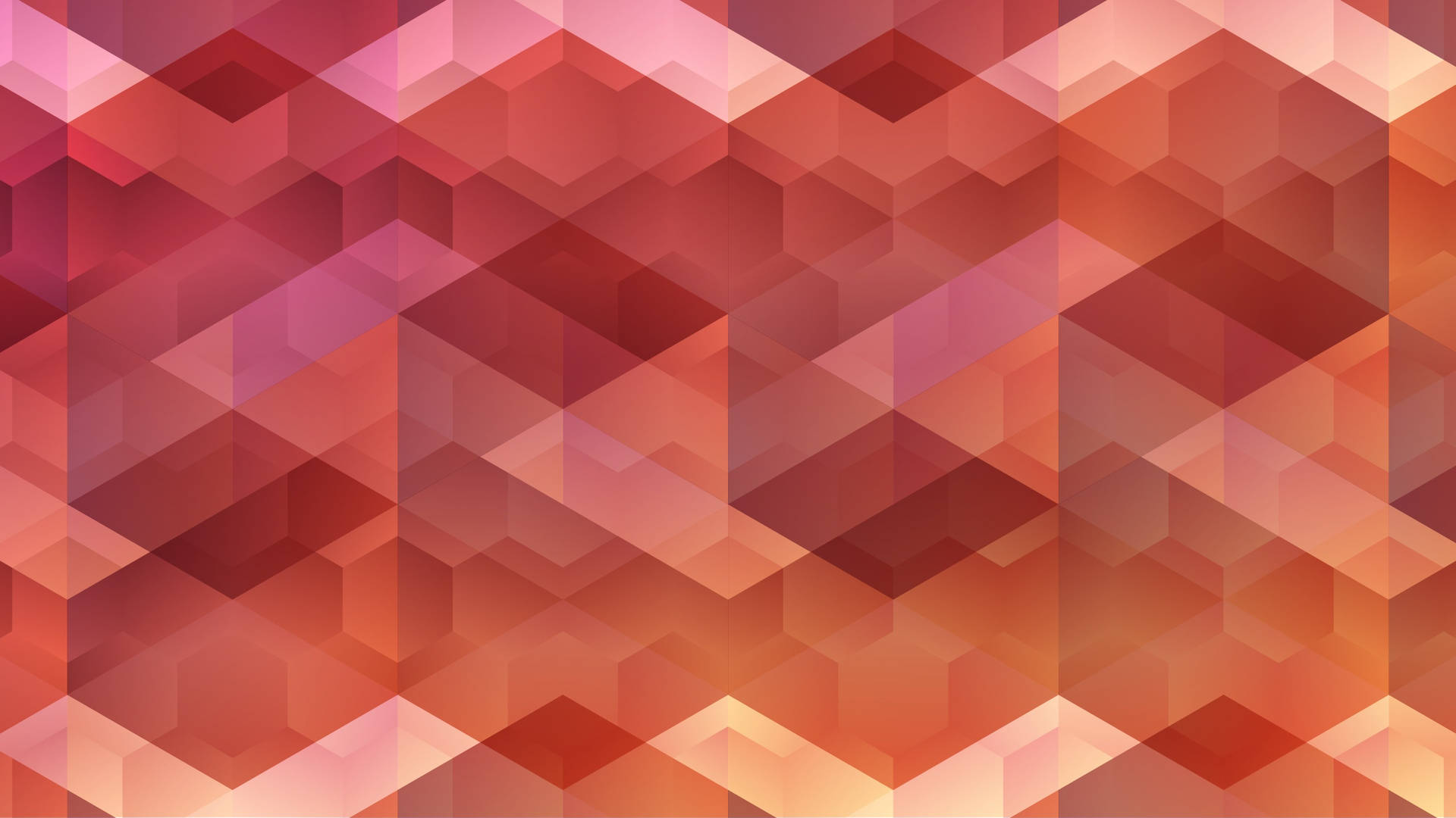 Orangehexagon Cooles Muster Wallpaper