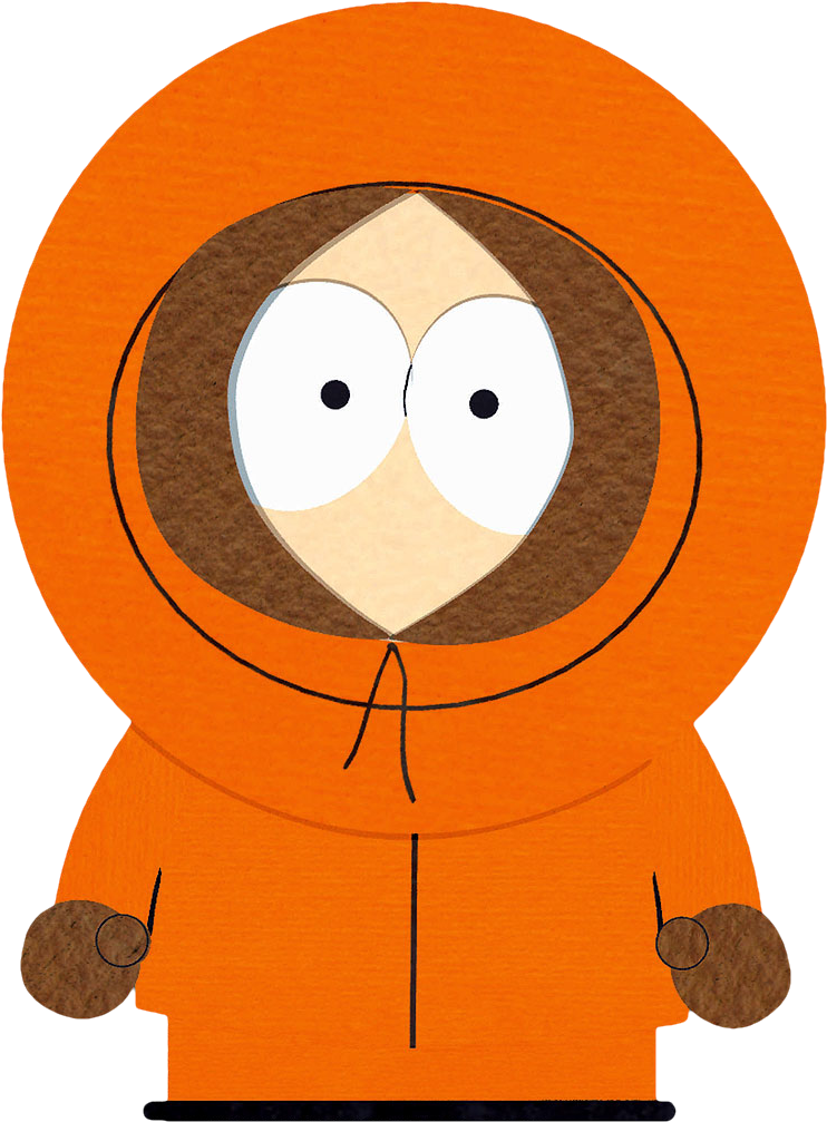 Orange Hooded Cartoon Character PNG
