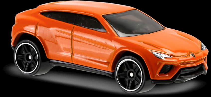 Orange Hot Wheels Sports Car PNG