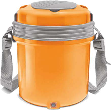 Download Orange Insulated Tiffin Boxwith Strap 