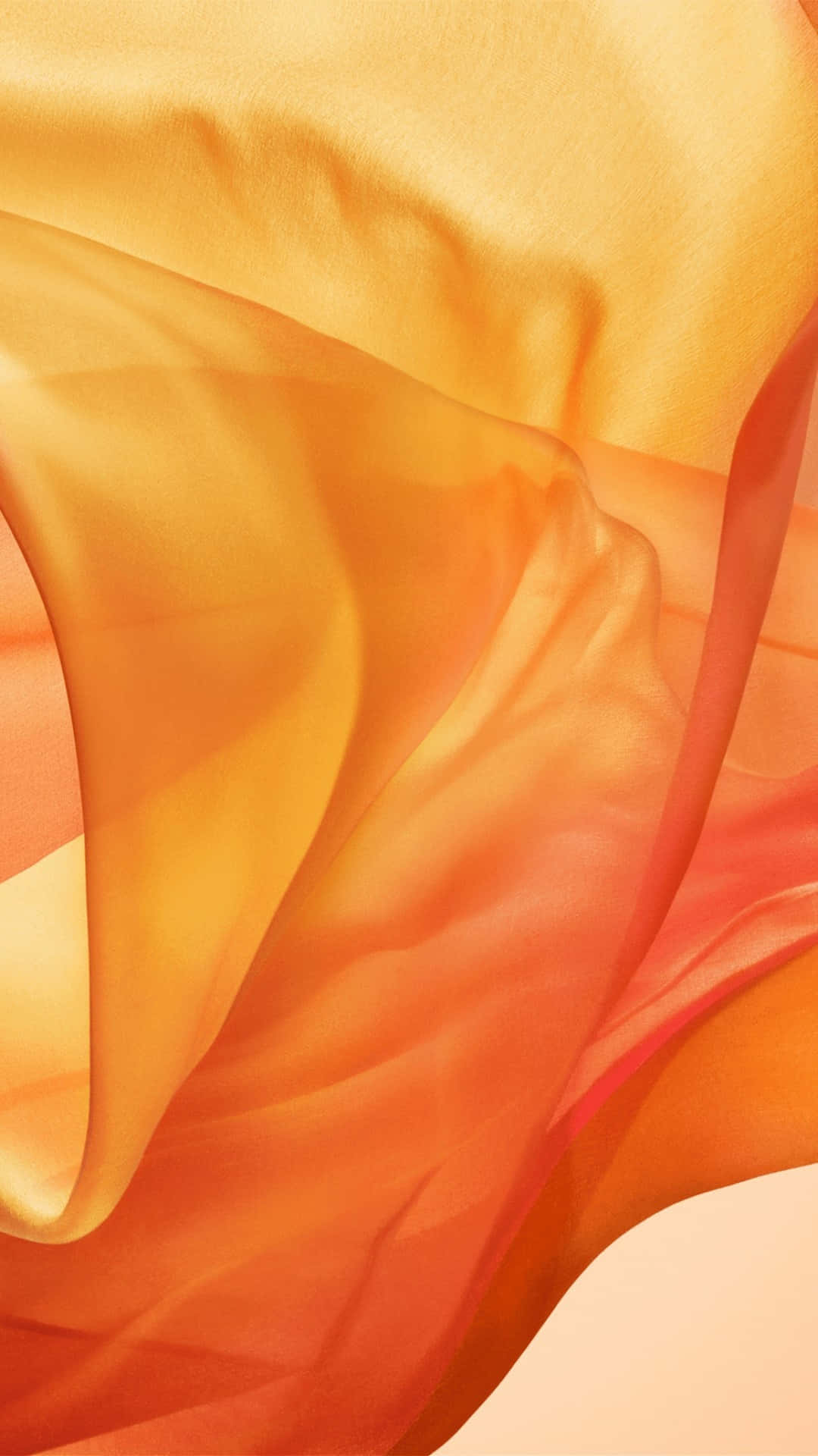 Orange And Yellow Silk Fabric Wallpaper