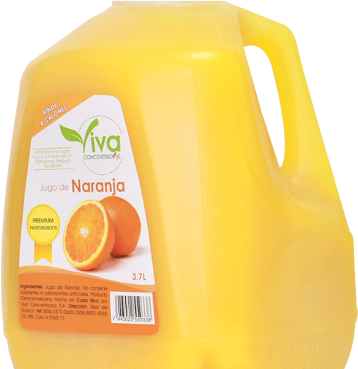 Orange Juice Plastic Jug3.7 L PNG