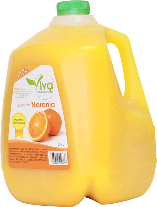 Orange Juice Plastic Jug3.7 L PNG