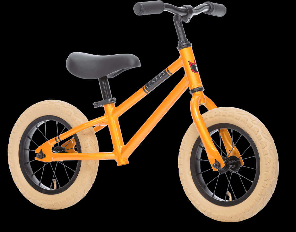 Orange Kids Balance Bike PNG