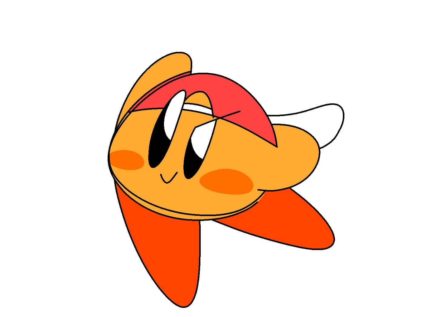 Orange Kirby Random Pfp Wallpaper
