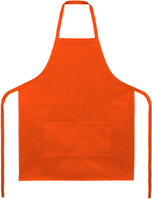 Orange Kitchen Apron PNG